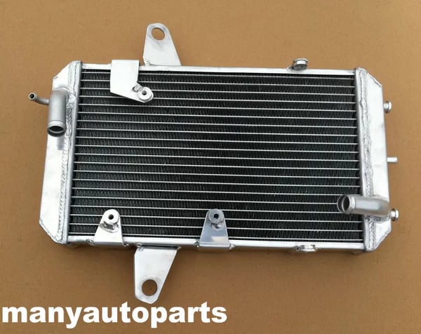 Radiator, Aluminium, 2,5 kg vægt, Kompatibel med ATV CAM AM DS450 DS 450 (2008-2011), Forbedret kølekapacitet, TIG svejset konstruktion