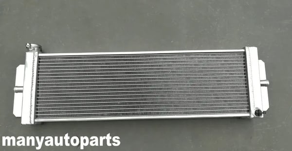 Aluminium Intercooler Varmeveksler, Universel Pasform, Effektiv Luft-til-Vand Køling, Inkluderer Ventilatorer