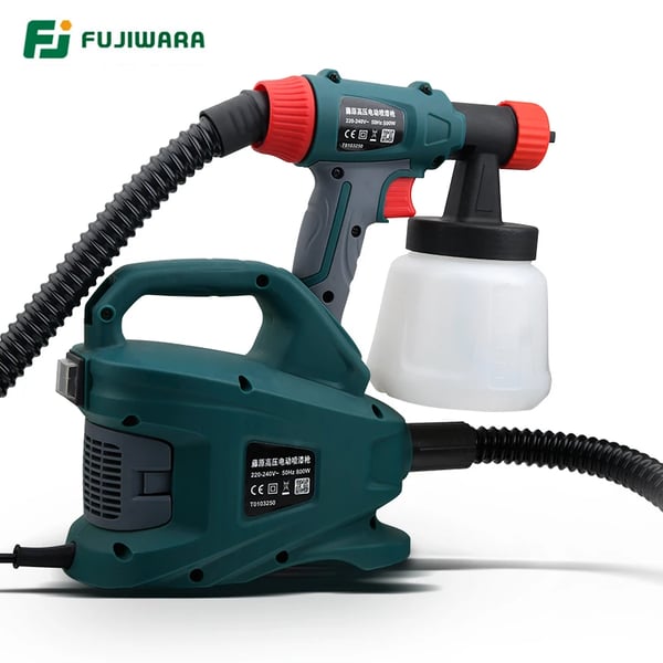 Elektrisk Spraypistol, Dyse Diameter 2,5 mm, 800W Udgangseffekt, 900ml Beholder Volumen, Tomgangshastighed 1800rpm, Vægt 2,5kg