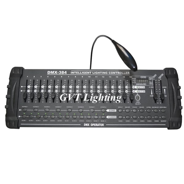 DMX Controller, 15 W Effekt, 90-240V Spænding, CE Certificering, FCC Certificering, 38,5 x 24 x 4,5 cm Dimensioner