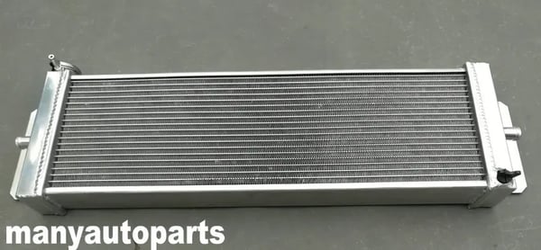 Aluminium Intercooler Varmeveksler, Universel Pasform, Effektiv Luft-til-Vand Køling, Inkluderer Ventilatorer