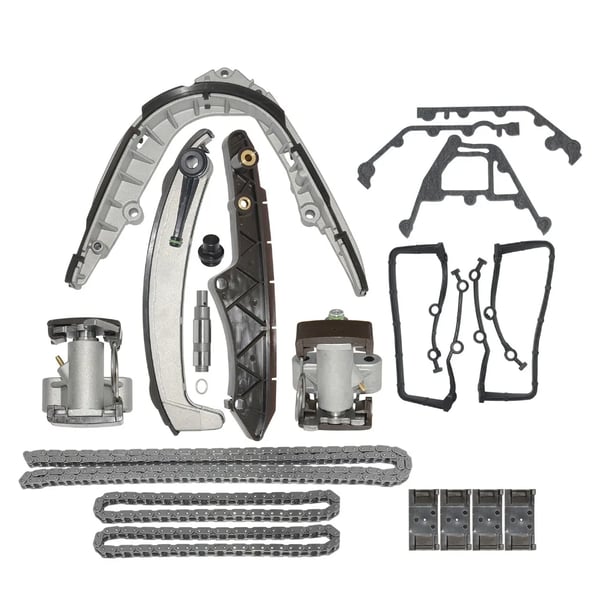 Timing kæde sæt, vare længde 5 tommer, vare bredde 5 tommer, vare højde 5 tommer, motor kompatibilitet 4.0L til 4.6L, vægt 0.9 kg