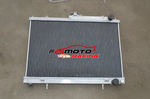Radiator, Aluminiumkonstruktion, Kerne størrelse 400mm x 648mm, Samlet størrelse 491mm x 670mm, Indløbs/Udløbs størrelse 35mm