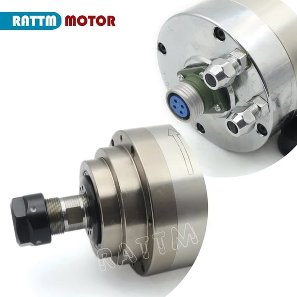 Spindelmotor, 3,0KW, 100x220mm, 24000rpm, 220V, Vandkølet