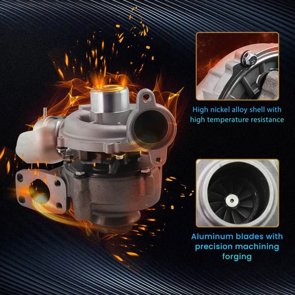 Turbocharger, Varelængde 26 cm, Varebredde 25 cm, Varehøjde 25 cm, Varevægt 6 kg, Turbo Model GT1544V