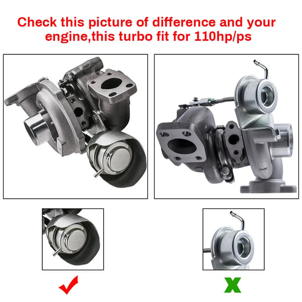 Turbocharger, Varelængde 26 cm, Varebredde 25 cm, Varehøjde 25 cm, Varevægt 6 kg, Turbo Model GT1544V
