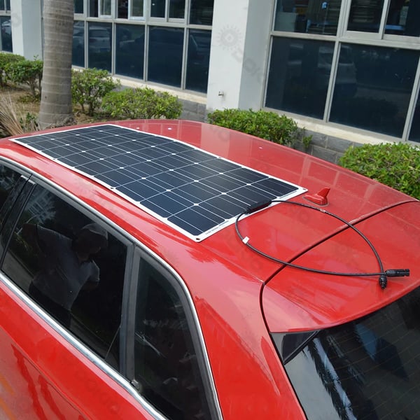 Flexibelt solpanel, 4 paneler, 30A kontroller,400W Set