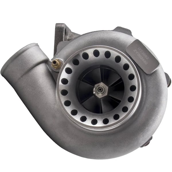 Turbocharger Kit, Turbine Exducer Diameter 62,4 mm, Intercooler Indløb/Udløb 76 mm, Varelængde 82 cm, Varebredde 50 cm, Rørlægde 1,8 mm
