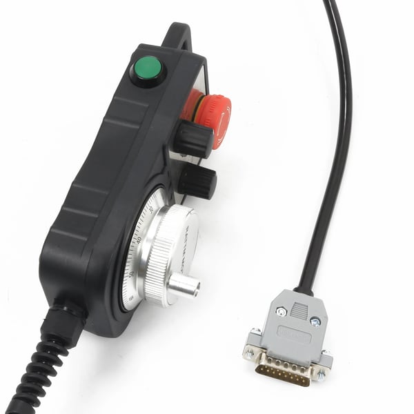 CNC Håndhjul Pendant, 4 Akse Kompatibilitet, Nødstop, 6 ft Kabel, 5V Arbejdsspænding, LED Indikator