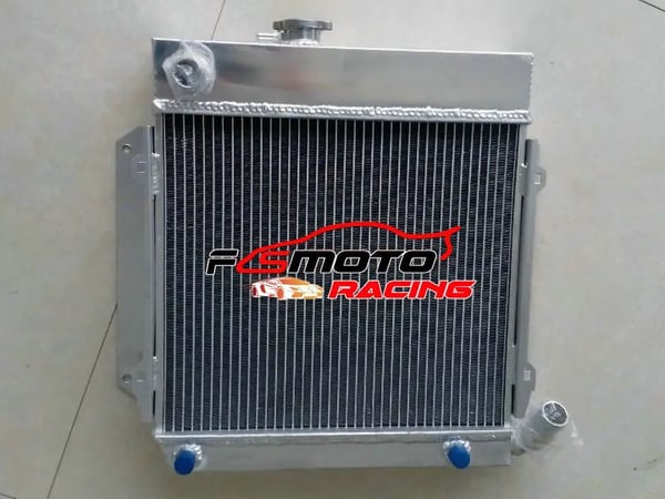Radiator, Aluminium Material, Kerne Størrelse 400 mm x 345 mm, Samlet Størrelse 480 mm x 490 mm, Indgang/Udgange 32 mm