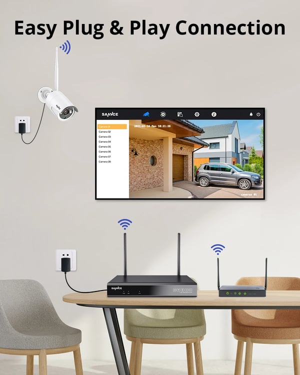 IP Kamera, 3 Megapixel, Nattesyn op til 30 meter, DC 12V Strømforsyning, 3.6mm Linse, Vejrbestandig Hus