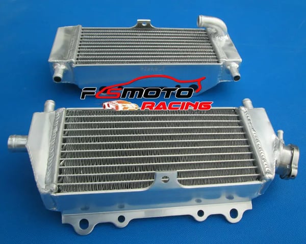 Radiator, Aluminiumlegering, Dimensioner kompatible med 2003-2004 modeller, Designet til Kawasaki KX 250, Forbedret køleeffektivitet, Nem installation