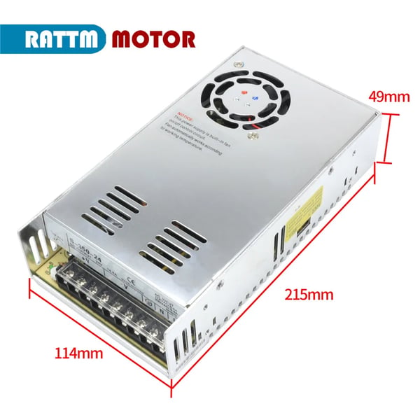 3-akse CNC-controller kit, steppermotor 1,8 grader, holdet moment 270 oz-in, dimensioner 57x57x76 mm, strøm 3A, TB6600-driver inkluderet