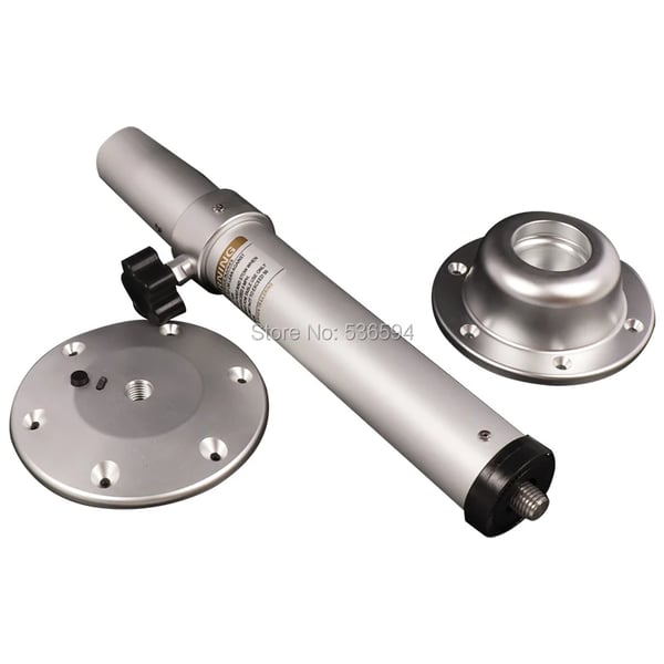 Bordfod, Højdejusterbar 500-718mm, Diameter på Top 7 tommer, Diameter på Bund 7 tommer, Vægt 3kg, Holdbart Aluminiumlegering