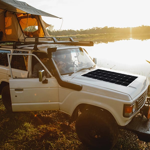 Solpanel, Flexibel Design, Hög Effektivitet,100w solpanel