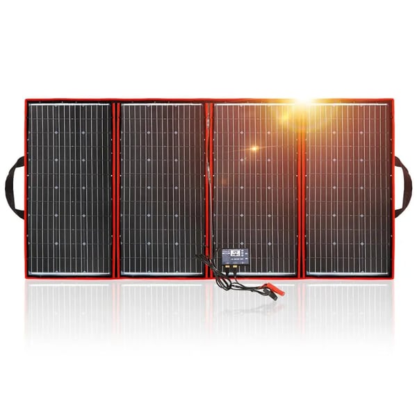 Solpanel, Fleksibelt Design, Bærbart og Sammenklappeligt,300W 18V