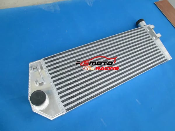 Intercooler, Aluminiumkonstruktion, Kerne størrelse 244mm x 635mm x 60mm, Samlet størrelse 302mm x 795mm x 110mm, Indløb/Udløb 50mm