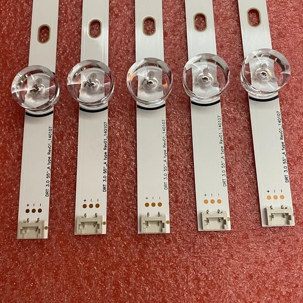 LED Baggrundsbelysningsstrimmel, 1156mm, Aluminium Materiale, Kompatibel med Flere Modeller, DC Strømkilde, 100000 Timer Levetid