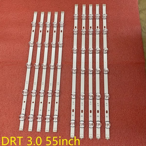 LED Baggrundsbelysningsstrimmel, 1156mm, Aluminium Materiale, Kompatibel med Flere Modeller, DC Strømkilde, 100000 Timer Levetid