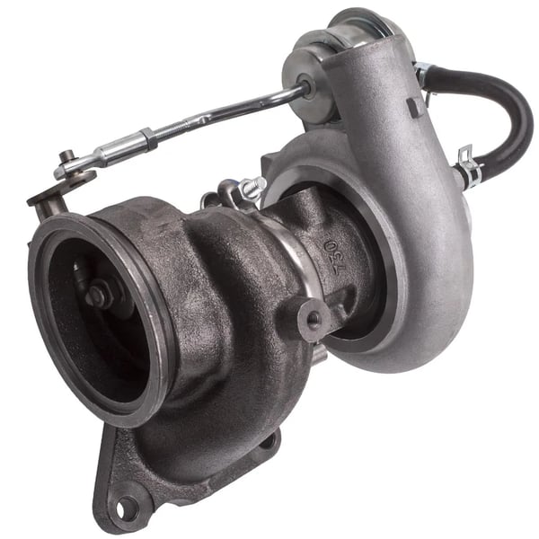 Turbocharger, TD03L4, 22 cm længde, 25 cm bredde, 26 cm højde, 4 kg vægt