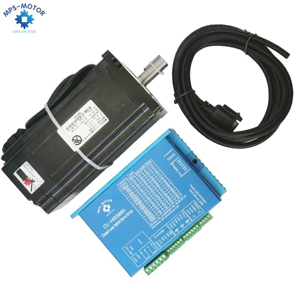 3-akset let servo system, 12 N.m moment, 1700 oz-in moment, 48V strømforsyning, 3 stk. driver og motor
