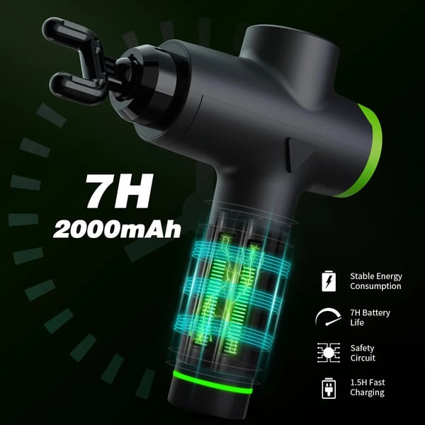 Massagepistol, 20 hastighedsniveauer, ultra stille drift,Massagepistol