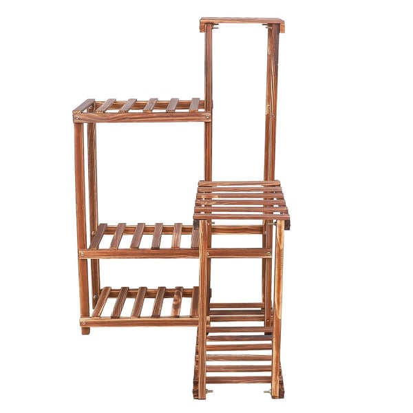 Planteholder, 6 niveauer udstilling, indendørs udendørs brug,Brun