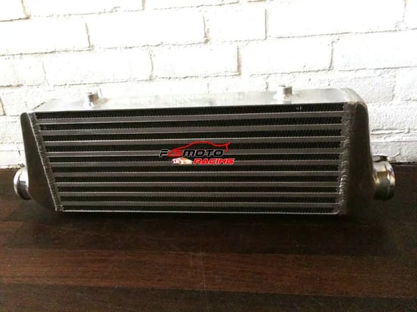 Intercooler, Aluminiumkonstruktion, Kerne størrelse 450mm x 172mm x 65mm, Indløb størrelse 56mm, Udløb størrelse 56mm, Kølekapacitet forbedret med 30%