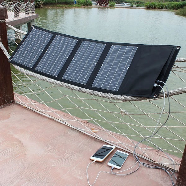 Solpanel, Bærbar Foldbar, 28W Udgang,28w solarlader