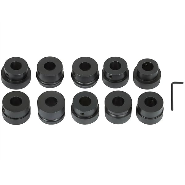 Pladebearbejdningsperlevals, 18 tommer halsdybde, inkluderer 6 stempel sæt, ergonomisk design