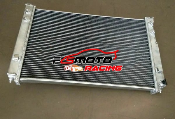 Radiator, Fuldt T-6061 Aluminium, Høj Køleeffektivitet,Radiator og 2 blæsere