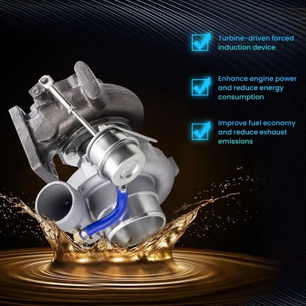 Turbocharger, Turbine A/R 0.64, Kompressor A/R 0.60, Turbine Inducer Diameter 53.8mm, Kompressor Inducer Diameter 49.2mm