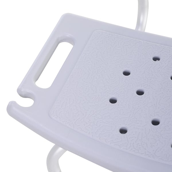 Bruse stol, skridsikker design, 136 kg kapacitet, 35 x 22 x 35 tommer, nem montering, rygstøtte