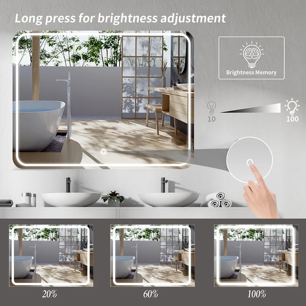 Smart Badeværelsesspejl, Belyst Design, Moderne Stil,ZNJ-5070