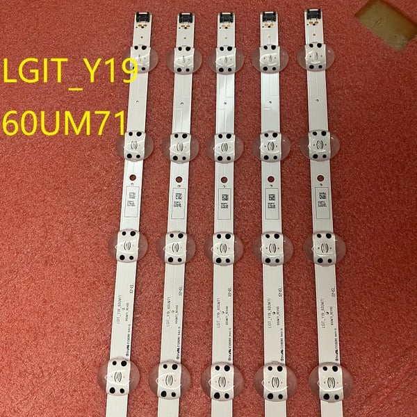 LED Baggrundsbelysning, Kompatibel med Flere TV-Modeller, Sæt af 5 Stykker