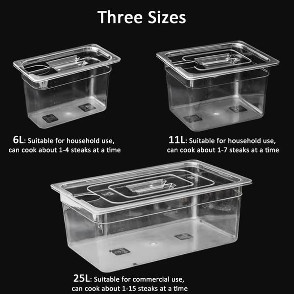 Sous Vide Beholder, 25L Kapacitet, BPA-Fri Design,25L
