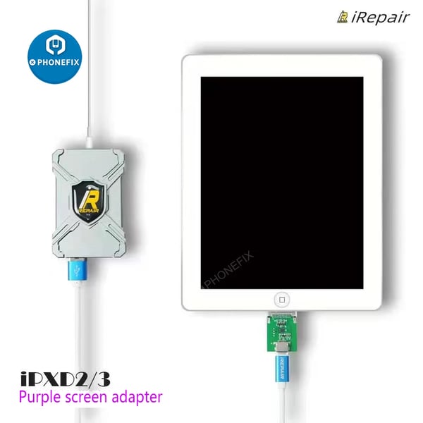 iRepair P10 Purple Screen Adapter, tukee iPad 2/3, ei vaadi purkamista,P10 BOX lisää sovitin