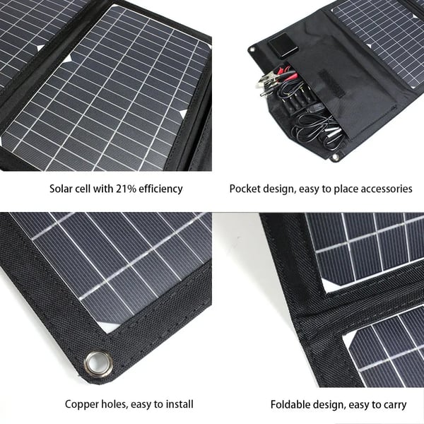 Solpanel, Bærbar Foldbar, 28W Udgang,28w solarlader