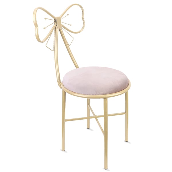 Dressing Stool, Stilfuldt Design, Komfortabel Siddeplads,Pink