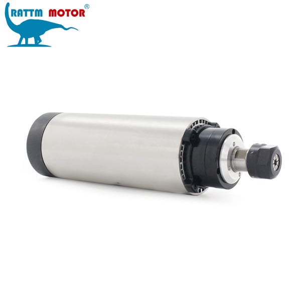 Spindelmotor, 2,2 kW, 220 V, Luftkølet, 10-24000 omdr./min, 80 x 224 mm