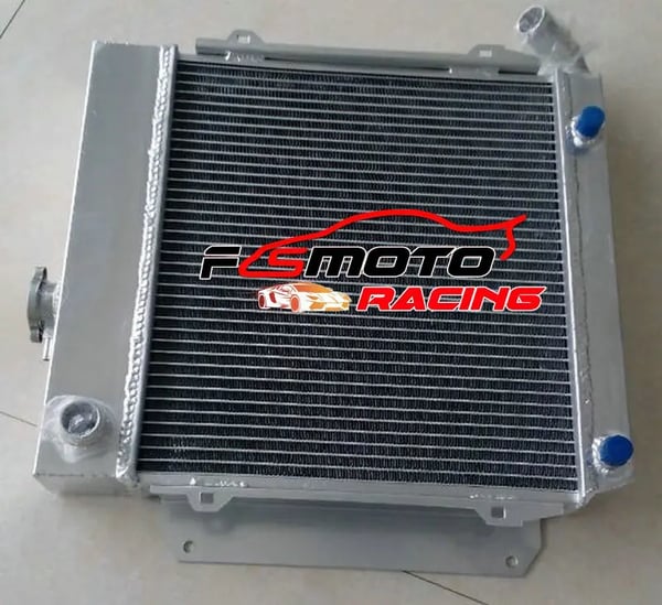 Radiator, Aluminium Material, Kerne Størrelse 400 mm x 345 mm, Samlet Størrelse 480 mm x 490 mm, Indgang/Udgange 32 mm
