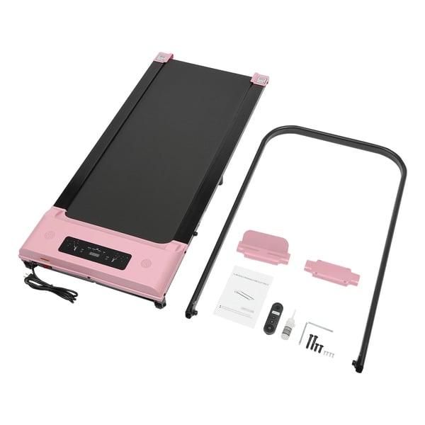 Fällbar löpband, elektrisk drift, hållbara material,Rosa