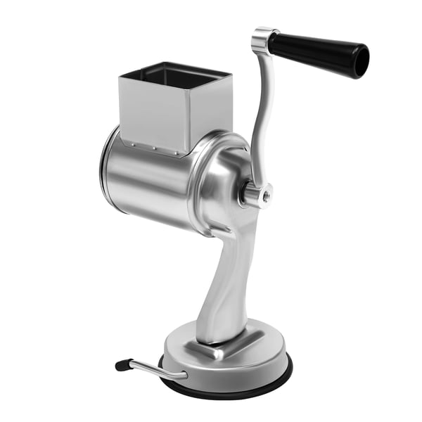 Rotary Rivjern, Sikker Sugebase, Ergonomisk Håndtag,Sølv