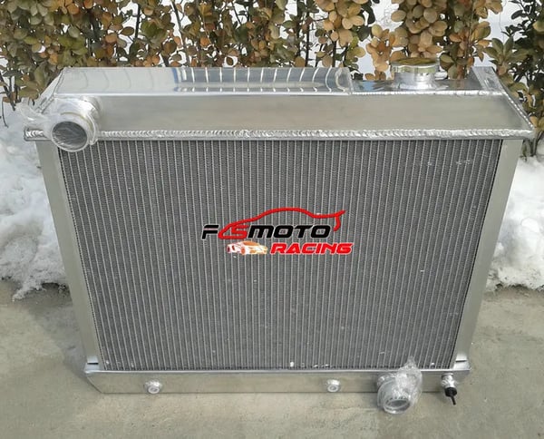 Aluminiumkøler, Kerne Størrelse 578mm x 442mm x 56mm, Samlet Størrelse 640mm x 570mm x 65mm, Indløbs/Udløbs Størrelse 45mm/45mm, 3 Rækker
