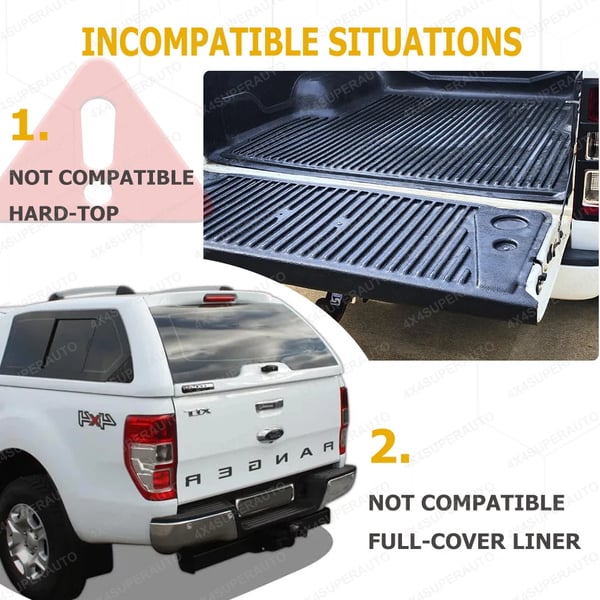 Bagklap Dække, Tekstureret Overflade, Nem Installation,FORD RANGER T6 T7 T8