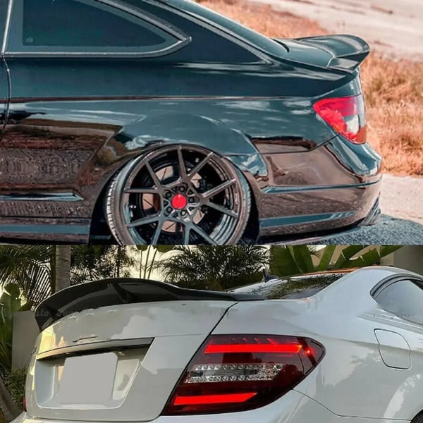 Spoilerlæbe, Forbedret Aerodynamik, Nem Installation,Glansende Sort
