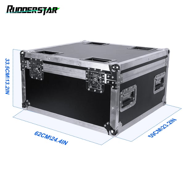 Flight Case, til Par Lys, Holdbar Design, Holder 6 STK Par Lys, sort