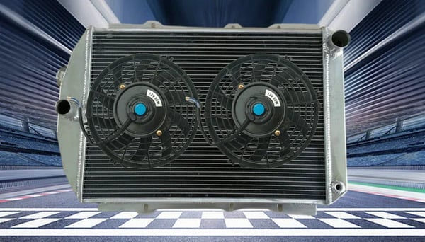 Aluminiumkøler, 3 rækker, kompatibel med manuel transmission