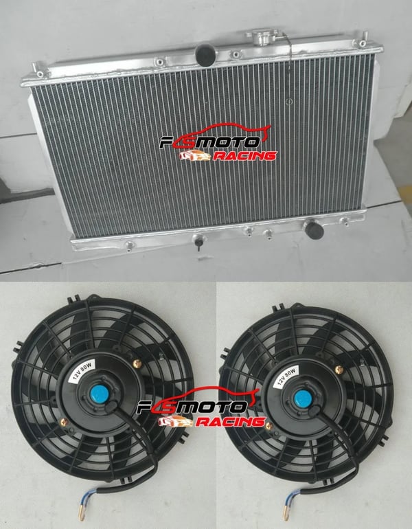 Radiator, Aluminium Materiale, Kerne Størrelse 350mm x 668mm, 2 Rækker, Øget Kølekapacitet, Kompatibilitet med Bilmodeller og Sedaner