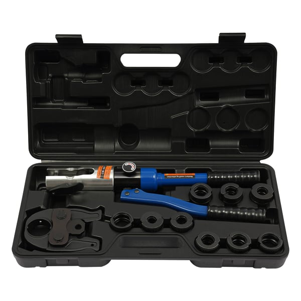 Hydraulisk krimpare, Högklassig aluminium, Kompatibel med V12 till V28 mm, Kompatibel med M12 till M28 mm, Hög krimpkraft, Utmärkt tätprestanda